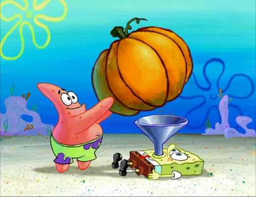 SpongeBob pumpkin funnel Meme Generator
