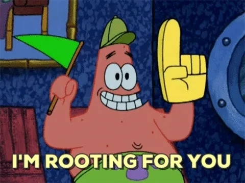 Patrick Good Luck GIF - Patrick GoodLuck ImRootingForYou - Discover & Share GIFs | Patrick star trophy, Ariana